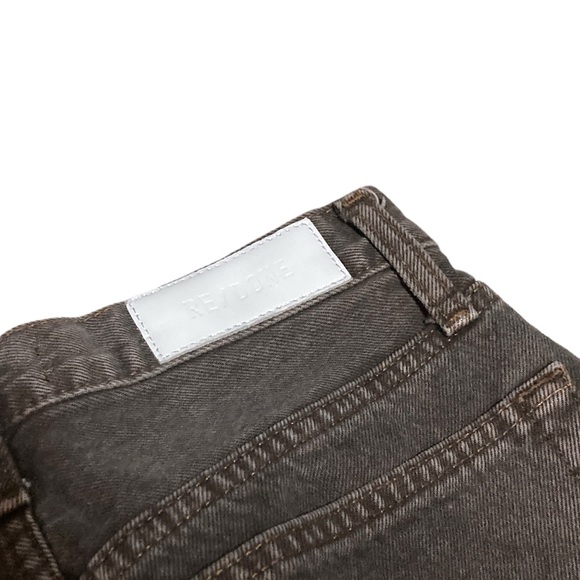RE/DONE 70s stove pipe High Rise Denim Jeans Women’s size 24 in Washed Chocolate - Picture 8 of 8